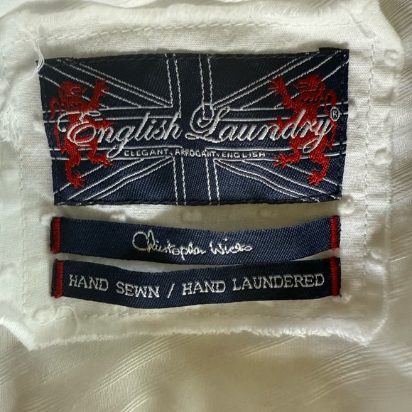 English Laundry by Christopher Wicks XL 100% cotton dress shirt dry cleaned - Picture 5 of 16